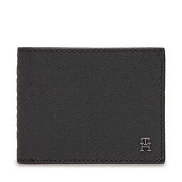Tommy Hilfiger Velká pánská peněženka Tommy Hilfiger Th Monogram Mini Cc Wallet AM0AM11849 Black BDS