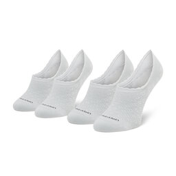 Calvin Klein Lot de 2 paires de socquettes femme Calvin Klein 701218787 White 002