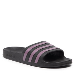 adidas Pantoletten adidas adilette Aqua GX4279 Core Black / Matt Purple Met. / Core Black