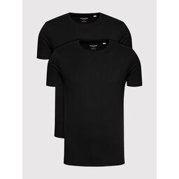 Jack&Jones Jack&Jones Σετ 2 T-Shirts Basic Crew Neck 12133913 Μαύρο Regular Fit