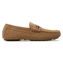 

Мокасини Tommy Hilfiger Iconic Rwb Suede Driver FM0FM03482 Classic Khaki RBL, Коричневий