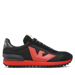 

Снікерcи Emporio Armani X4X583 XN647 M651 Navy/Red, Чорний