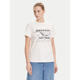 Weekend Max Mara Weekend Max Mara T-Shirt Guglia 2525976031 Écru Regular Fit