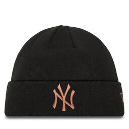 New Era Σκούφος New Era New York Yankees League Essential Cuff Knit Beanie 60580722 Μαύρο