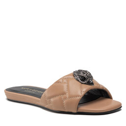 Kurt Geiger Papucs Kurt Geiger Kensington Flat Sandal 8496148109 Camel