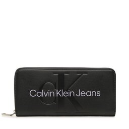 Calvin Klein Jeans Stor damplånbok Calvin Klein Jeans Sculpted Mono Zip Around Mono K60K607634 0GJ