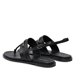 

Босоніжки Calvin Klein Flat Tp Sandal Metal Bar Lth HW0HW02031 Black BEH, Чорний