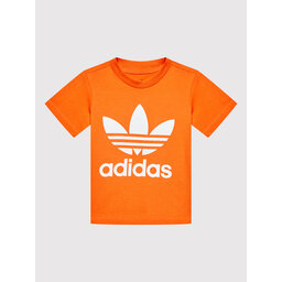 adidas adidas Футболка Trefoil HK7514 Оранжевий Regular Fit