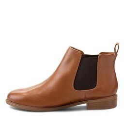 

Челсі Clarks Taylor Shine 261186314 Tan Leather, Коричневий