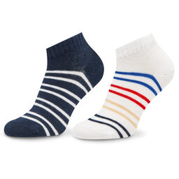 Tommy Hilfiger Set di 2 paia di calzini corti da bambini Tommy Hilfiger 701222666 White/Tommy Original 027