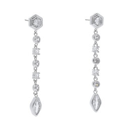 Luv AJ Cercei Luv AJ Stellar Bezel Drop Studs HOL22-E-SBDRS-S Silver