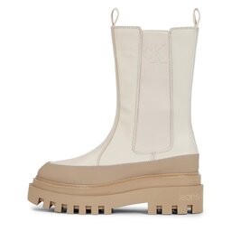 

Ботильйони Calvin Klein Jeans Flatform Chelsea Boot Lth Wn YW0YW01111 Eggshell/Travertine 0F7, Бежевий