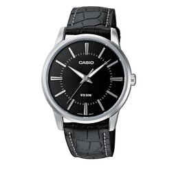 Casio Uhr Casio MTP-1303PL-1AVEG Black/Silver
