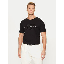 Tommy Hilfiger Tommy Hilfiger Футболка Big Logo Tee MW0MW37448 Чорний Slim Fit