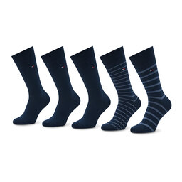 Tommy Hilfiger 5 pár hosszú szárú férfi zokni Tommy Hilfiger 701220145 Navy 001