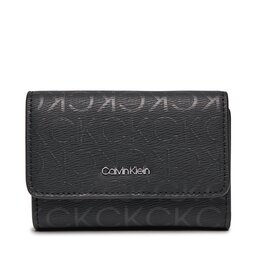 Calvin Klein Malá dámska peňaženka Calvin Klein Ck Must Small Trifold_Epi Mono K60K611931 Čierna