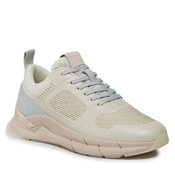 Calvin Klein Sneakersy Calvin Klein Lace Up Runner - Caged HW0HW01996 Dk Ecru/Pearl Grey 0F8