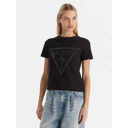 Guess Guess Póló V2YI07 K8HM0 Fekete Regular Fit