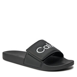 Calvin Klein Pantoletten Calvin Klein Pool Slide Adj HM0HM01357 Ck Black BEH