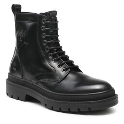 KARL LAGERFELD Šnurovacia obuv KARL LAGERFELD KL11260 Black Lthr