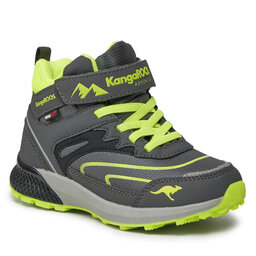 KangaRoos Schnürschuhe KangaRoos K-HK Teak Mid EV RTX 18943-000-2014 Steel Grey/Lime