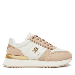 Tommy Hilfiger Сникърси Tommy Hilfiger Th Fashion Runner FW0FW08475 Бежов