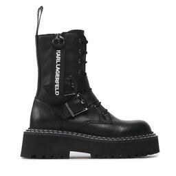 

Черевики туристичні KARL LAGERFELD KL45275 Black Lthr, Чорний