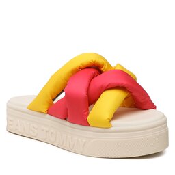Tommy Jeans Șlapi Tommy Jeans Fltfrm Sndl Nw Uppr EN0EN02118 Laser Pink TJN
