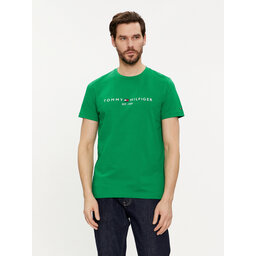 Tommy Hilfiger Tommy Hilfiger Camiseta Logo MW0MW11797 Verde Regular Fit