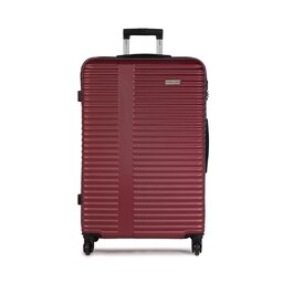 Semi Line Μεγάλη Σκληρή Βαλίτσα Semi Line T5522-6 Bordowy