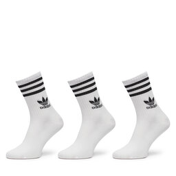 adidas 3 pár uniszex hosszú szárú zokni adidas IJ0733 Fehér
