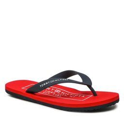 Tommy Hilfiger Čības uz pirksta Tommy Hilfiger Rubber Hilfiger Beach Sandal FM0FM04468 Desert Sky DW5