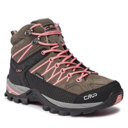 CMP Botas de trekking CMP Rigel Mid Wmn Trekking Shoe Wp 3Q12946 Fango-Pesca 02QP