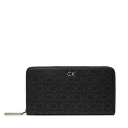 Calvin Klein Portofel Mare de Damă Calvin Klein Ck Daily Xl Zip K60K612442 Negru