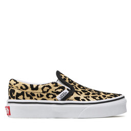 

Кросівки Vans Classic Slip-On VN0A7Q5GABS1 (Flocked Leopard)Blktrwht, Золотий