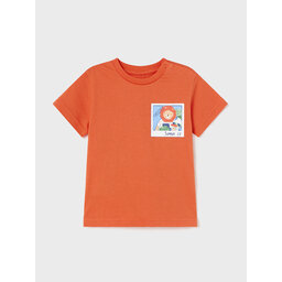 Mayoral Mayoral Majica 1019 Oranžna Regular Fit