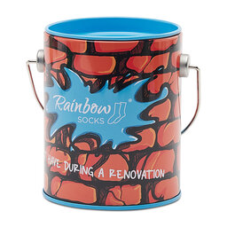 Rainbow Socks Ankelstrumpor unisex 2-pack Rainbow Socks Paint Can Färgglad