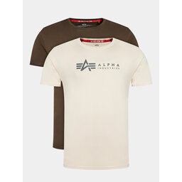 Alpha Industries Alpha Industries Pack de 2 camisetas Alpha Label T 2 118534 De color Regular Fit