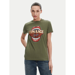PINKO PINKO T-Shirt Trapani 105050 A2D8 Khakifarben Regular Fit