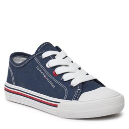Tommy Hilfiger Sneakers aus Stoff Tommy Hilfiger Low Cut Lace-Up Sneaker T3X9-33324-089 M Blue 800