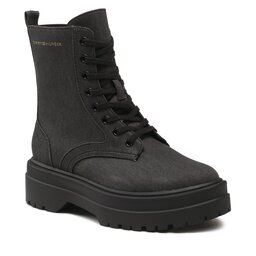 Tommy Hilfiger Scarponcini Tommy Hilfiger Feminine Essential Canvas FW0FW07357 Black BDS