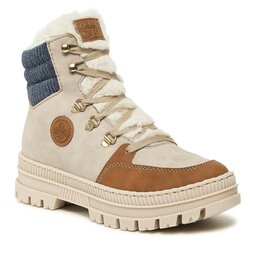 Rieker Īsie zābaki Rieker Z1810-60 Mandel / Champignon / Offwhite / Denim 60