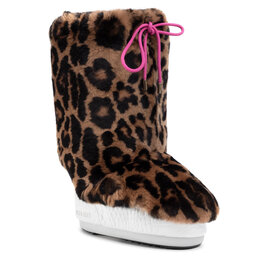 Moon Boot Värmande skoöverdrag av päls Moon Boot Cover Rex Rabbit 140C0V04001 Print Jaguar