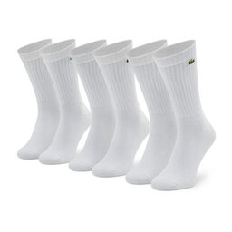 Lacoste Комплект 3 чифта дълги чорапи мъжки Lacoste RA4182 Бял
