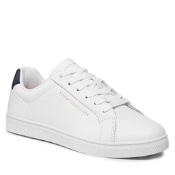Tommy Hilfiger Сникърси Tommy Hilfiger Essential Cupsole Sneaker FW0FW07687 White YBS