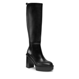 Tommy Hilfiger Stivali Tommy Hilfiger Elevated Plateau Longboot FW0FW07545 Black BDS