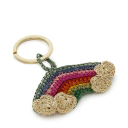Manebi Privjesak Manebi Rainbow Keyring V 2.0 Kr Rainbow Natural Raffia