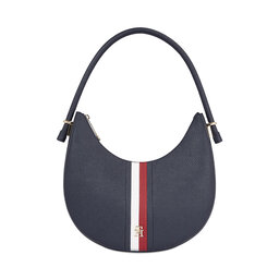 Tommy Hilfiger Handtasche Tommy Hilfiger Th Emblem Shoulder Bag Corp AW0AW15287 Space Blue DW6