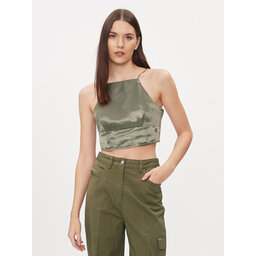Calvin Klein Jeans Calvin Klein Jeans Felső J20J222903 Zöld Slim Fit