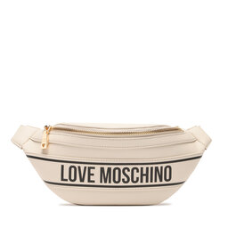 LOVE MOSCHINO Övtáska LOVE MOSCHINO JC4212PP0HKG111A Avorio/Print Logo Nero